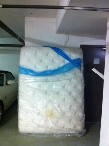Disposal of a mattress or bed and box spring